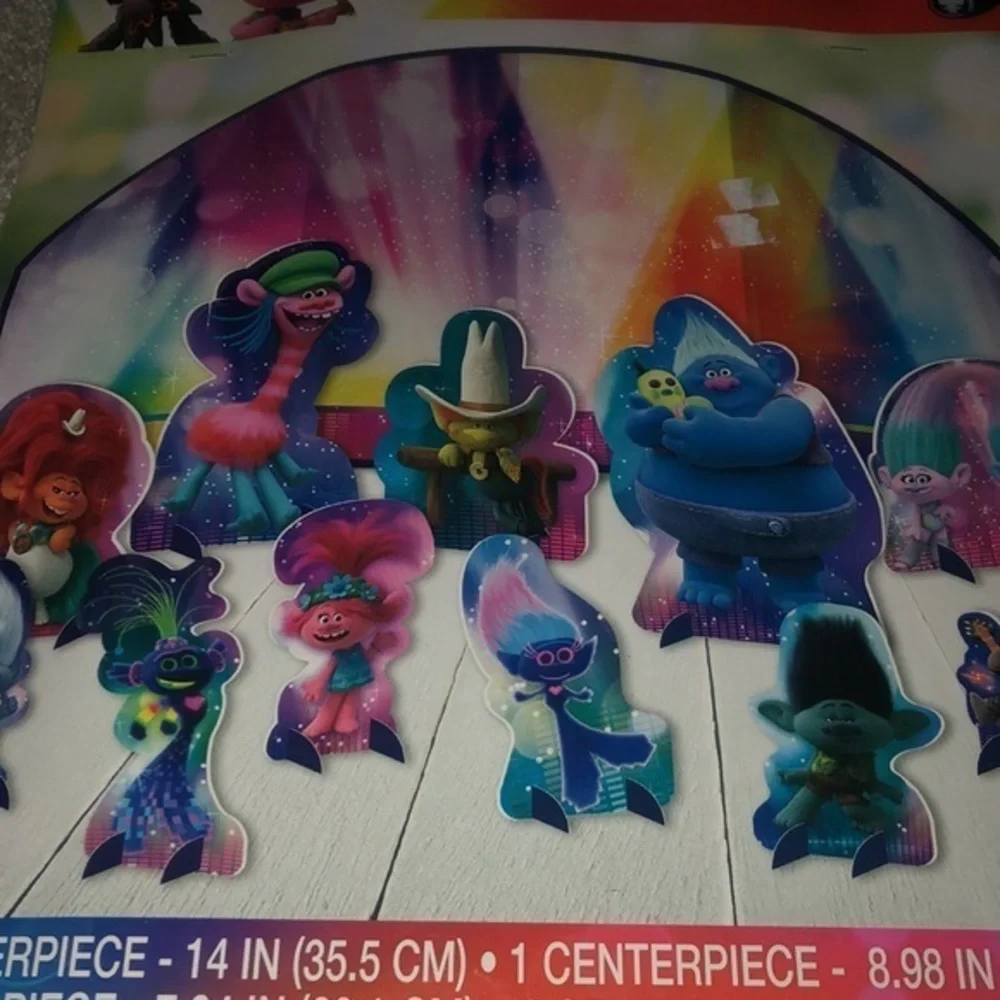 Trolls World Tour Birthday Party Table Decorating Kit‎ New